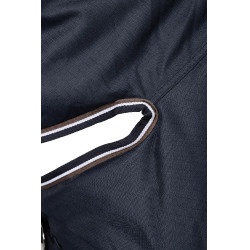 Coperta da esterno con copricollo Glasgow 100 g pony Horze Mirtillo Grigio