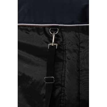 Coperta da esterno con copricollo Glasgow 300 g pony Horze Mirtillo Grigio