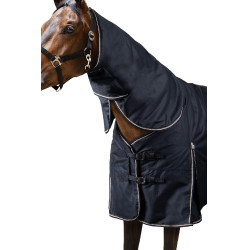 Coperta da esterno Glasgow con collo combo Horze 100 g Mirtillo Grigio