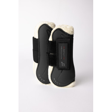 Ghette con finta pelliccia Horze Armour Airflow Nero