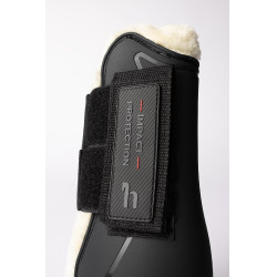 Ghette con finta pelliccia Horze Armour Airflow Nero