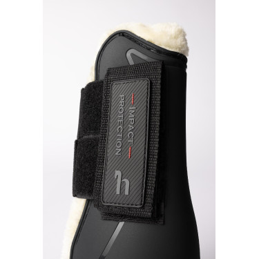 Ghette con finta pelliccia Horze Armour Airflow Nero