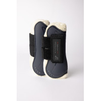 Ghette con finta pelliccia Horze Armour Airflow Marina Blu marino Ghette con finta pelliccia Horze Armour Airflow Marina Blu marino