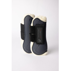 Ghette con finta pelliccia Horze Armour Airflow Marina Blu marino