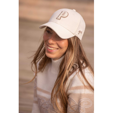 Cappellino Pénélope Suzanna Avorio Bianco
