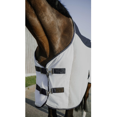 Coperta Equithème Flycool Marino / bianco Blu