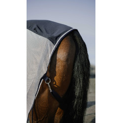 Coperta Equithème Flycool Marino / bianco Blu