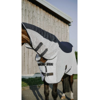 Coperta Equithème Flycool Combo Marino / bianco Blu