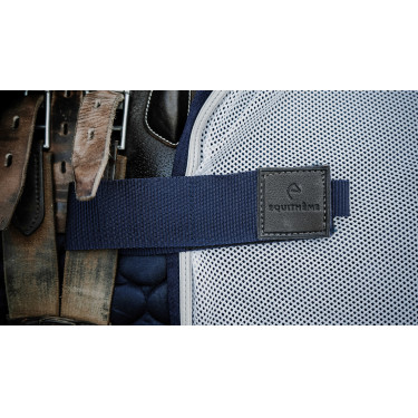 Copri-reni quadrato Equithème Flycool Marino / bianco Blu