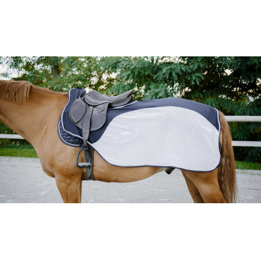 Coprireni Equithème Flycool Marino / bianco Blu