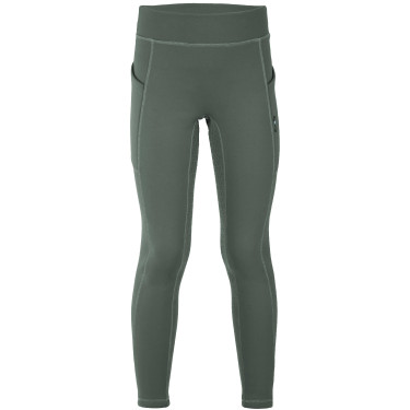 Leggings foderati in pile Riding World Volga per bambini Grigio verde
