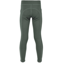 Leggings foderati in pile Riding World Volga per bambini Grigio verde