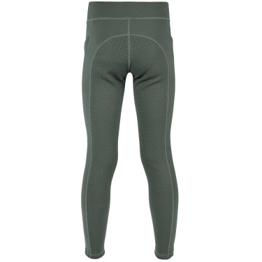 Leggings foderati in pile Riding World Volga per bambini Grigio verde