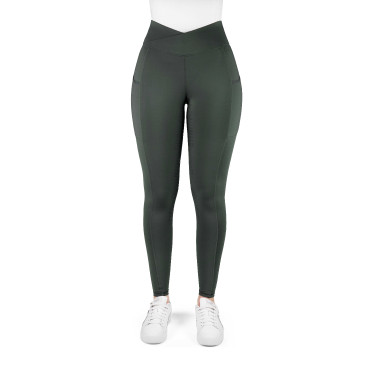 Leggings Equithème Fanny donna Kaki