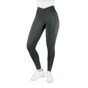 Leggings Equithème Fanny donna Kaki