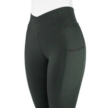 Leggings Equithème Fanny donna Kaki