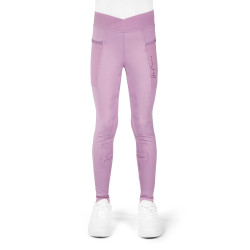 Leggings Flora Bambina Je T'aime Equithème Malva Viola