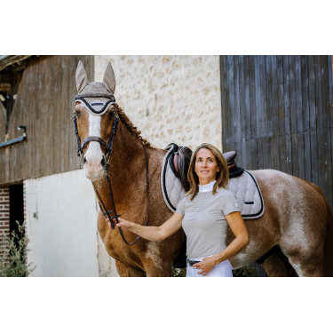 Polo da concorso Equithème Suzanne donna Talpa Marrone