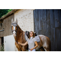 Polo da concorso Equithème Suzanne donna Bianco