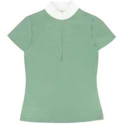Polo da concorso Equithème Suzanne donna Verde chiaro Polo da concorso Equithème Suzanne donna Verde chiaro