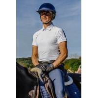 Polo da concorso Equithème Chris uomo Bianco
