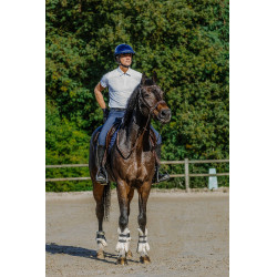 Polo da concorso Equithème Chris uomo Bianco