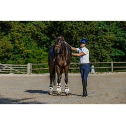 Polo da concorso Equithème Chris uomo Bianco