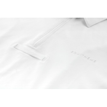 Polo da concorso Equithème Chris uomo Bianco