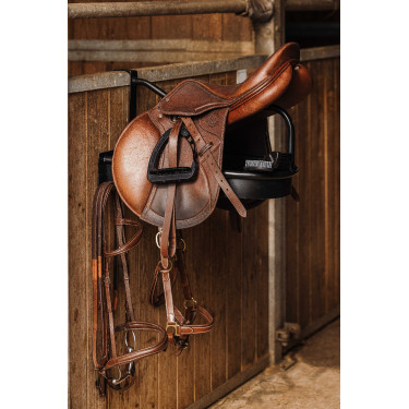 Porta-sella con cestino amovibile Hippotonic Nero Porta-sella con cestino amovibile Hippotonic Nero