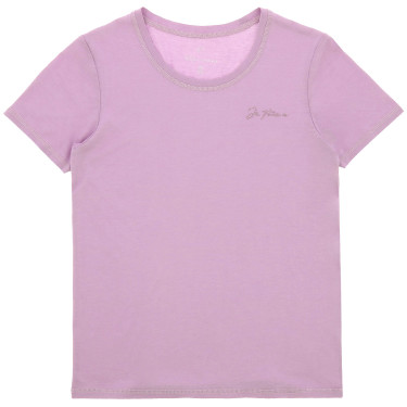 T-shirt bambino e junior Ti amo Equithème Bonnie Malva Viola