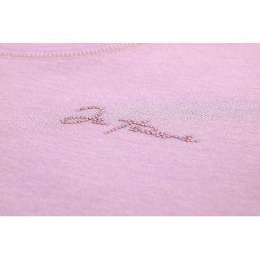 T-shirt bambino e junior Ti amo Equithème Bonnie Malva Viola