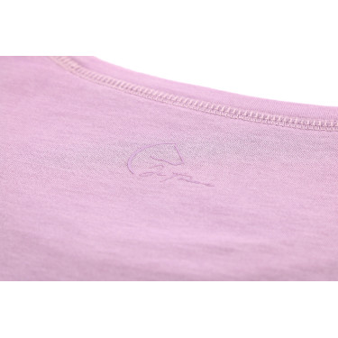 T-shirt bambino e junior Ti amo Equithème Bonnie Malva Viola