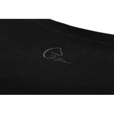 T-shirt Je t'aime Equithème Bonnie donna Nero