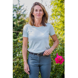 T-shirt Je t'aime Equithème Bonnie donna Verde / menta