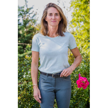 T-shirt Je t'aime Equithème Bonnie donna Verde / menta