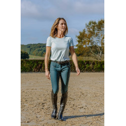 T-shirt Je t'aime Equithème Bonnie donna Verde / menta