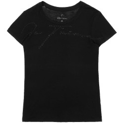 T-shirt Je t'aime Equithème Tessie donna Nero