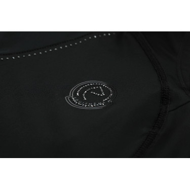 T-shirt senza maniche Je t'aime Equithème Carla donna Nero