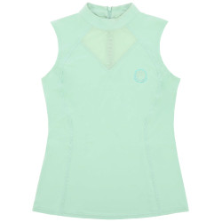 T-shirt senza maniche Je t'aime Equithème Carla donna Verde / menta