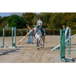 T-shirt seamless a maniche corte Equithème Elena donna Kaki