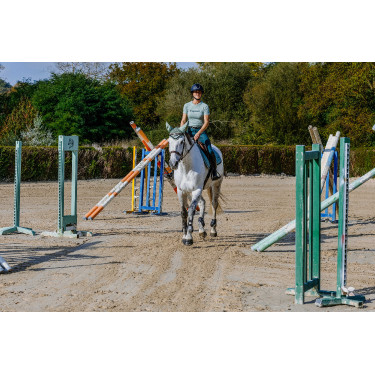 T-shirt seamless a maniche corte Equithème Elena donna Kaki