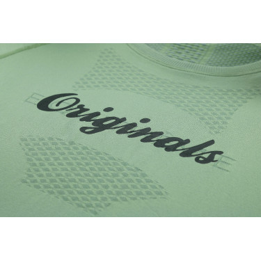 T-shirt seamless a maniche corte Equithème Elena donna Kaki