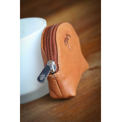 Portamonete Pénélope Cognac Marrone