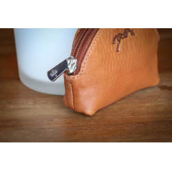 Portamonete Pénélope Cognac Marrone