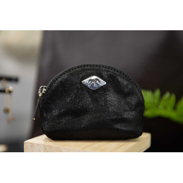 Portamonete Pénélope Nero glitter