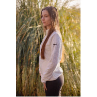 Felpa Pénélope viola donna Ecrù Bianco