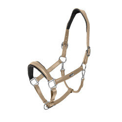 Capezza in pelle Equestrian Stockholm anatomica scintillante Sabbia Beige
