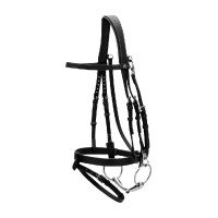 Redine in Cuoio Piatto con Moschettoni Working by Dy'on Nero