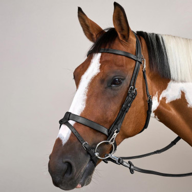 Redine in Cuoio Piatto con Moschettoni Working by Dy'on Nero