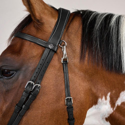 Redine in Cuoio Piatto con Moschettoni Working by Dy'on Nero